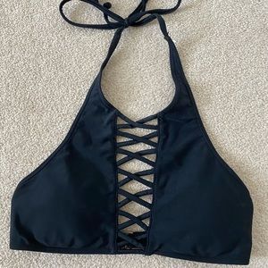 Hollister Black Bathing Suit Top